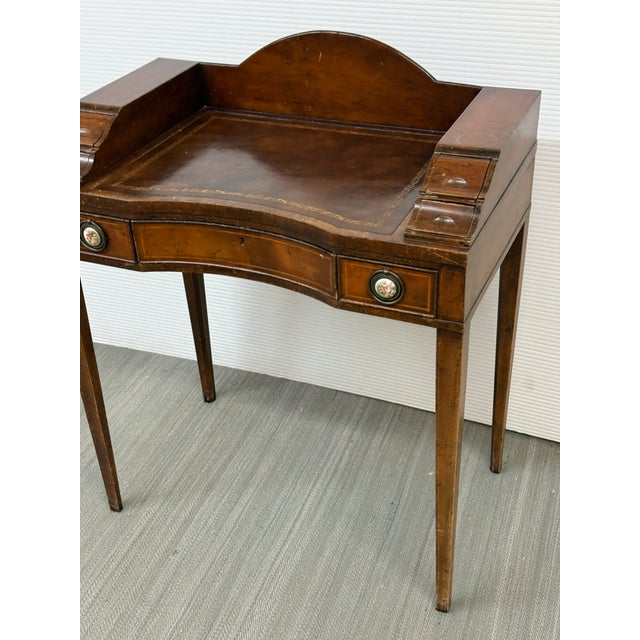 Flame Mahogany Ladies Writing Desk, Early 20th Century For Sale - Image 9 of 12