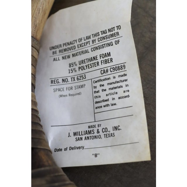 Tan J. Williams & Co. Bamboo Style Rattan Armchairs For Sale - Image 8 of 11