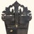 Glass Mid-Century Venetian Etched Glass Wall Mirror With Floral Crest For Sale - Image 7 of 8