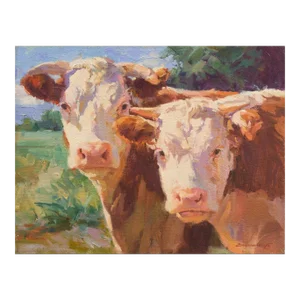 'A Curious Pair' by Mary Beth Schwark, New Mexico Woman Artist, Oil Painters of America, Michigan