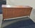 Vintage Mid Century Modern Brown Double Door 9 Drawer Dresser / Credenza For Sale - Image 11 of 11