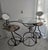 Postmodern He/She Sculptural Postmodern Metal Bistro Set – Attributed to Rockledge Studios (Unsigned) For Sale - Image 3 of 14