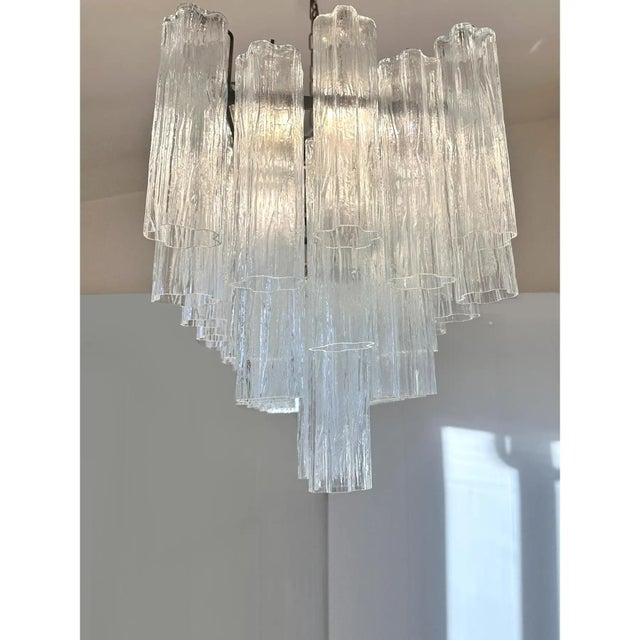Rectangular Tronchi Murano Glass Burnished Chandelier by Simoeng For Sale - Image 6 of 10