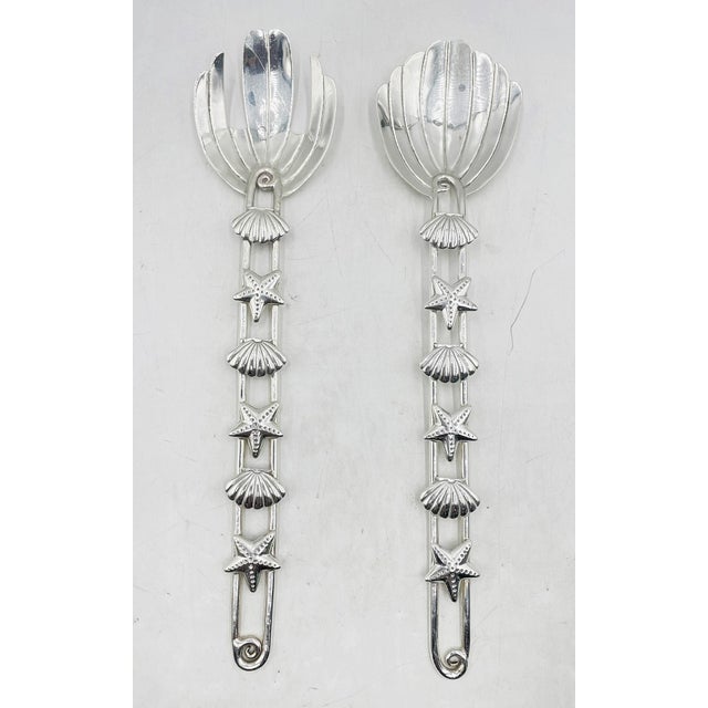 Mexican 1980s Set of Serving Utensils by Emilia Castillo, Starfish & Shells Collection For Sale - Image 3 of 13