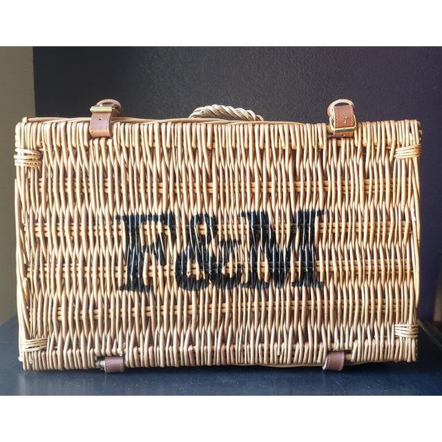Fortnum & Mason British Wicker Storage Basket - 20" For Sale - Image 9 of 9