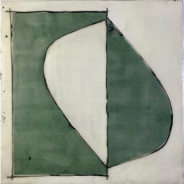 Encaustic Collage Installation by Gina Cochran - "Local Dialect" - 9 Panels For Sale - Image 11 of 11