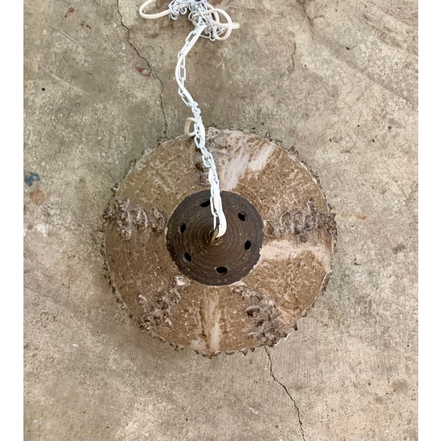 Ceramic Danish Ceramic Pendant Lamp 1970s For Sale - Image 7 of 8