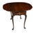 1970s 1970s Pair Hitchcock Solid Cherry Drop Leaf Side Tables Queen Anne Style End Tables For Sale - Image 5 of 15