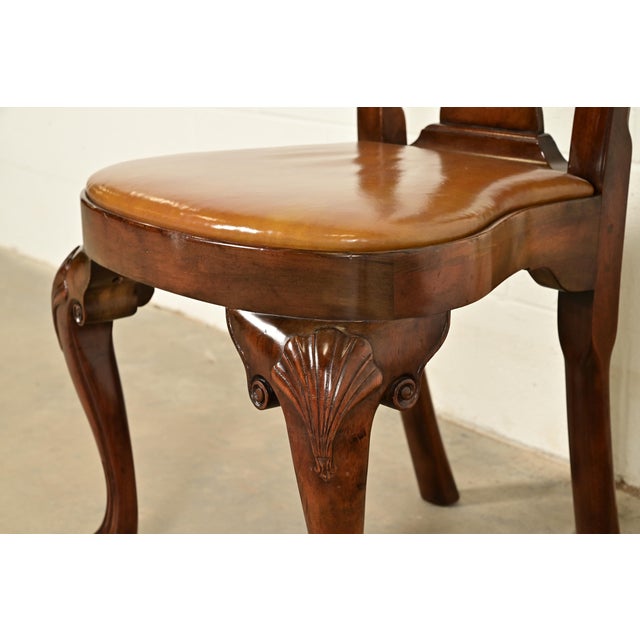 Kittinger Georgian Carved Mahogany Side Chair or Dining Chair For Sale - Image 10 of 17