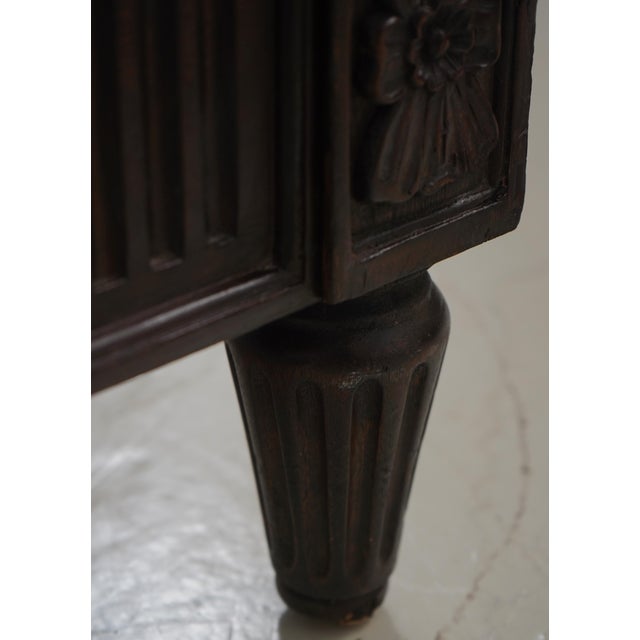 Ralph Lauren Ralph Lauren King Size Leather Continental Bed For Sale - Image 4 of 12