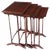 Antique Edwardian Mahogany Nesting Tables, Early 1900s, Set of 4 For Sale