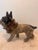 Wonderful early 20th century French paper mâché dog figure with loads of character. Styled as a French Bulldog with...