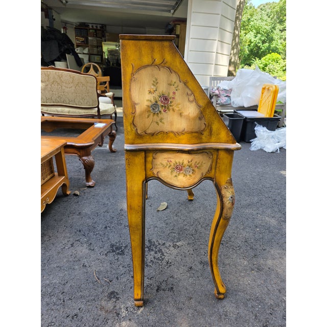French Provincial Late 20th Century Butler Specialty Company French Provincial Style Ladies Secretaire With Matching Chair For Sale - Image 3 of 9