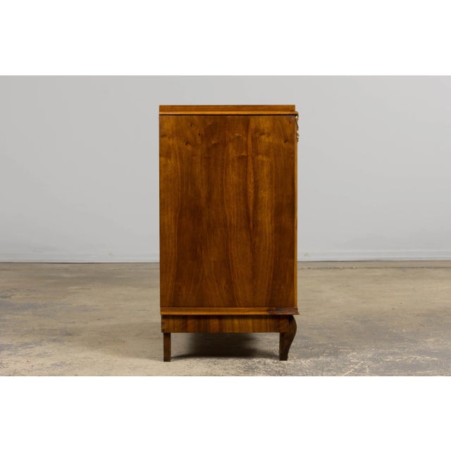 1930s French Art Deco Walnut Chest of Drawers For Sale - Image 11 of 18