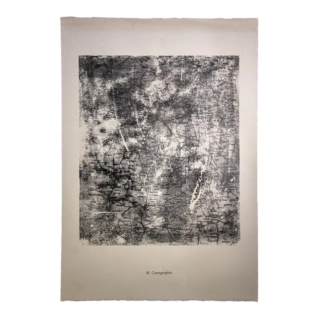 Jean Dubuffet, Mapping, Original Lithograph, 1959 For Sale