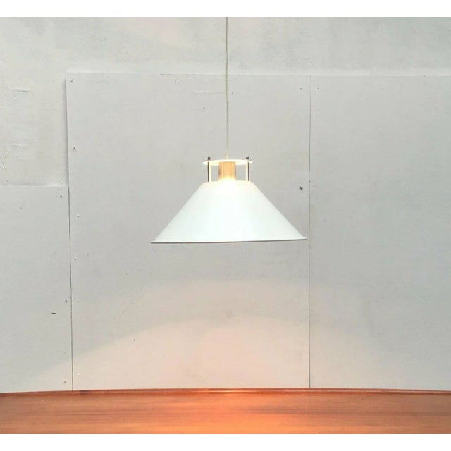 Silver Vintage Danish Møller Pendant Lamp by C.F. Møller Architects for Nordisk Solar For Sale - Image 8 of 18