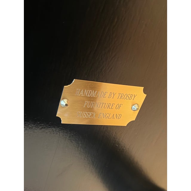 Trosby England Sheraton Style Handmade 72” Round Dining Table For Sale In Chicago - Image 6 of 15