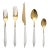 VIETRI Ares Oro & White Twenty-Piece Flatware Set, Service for Four For Sale