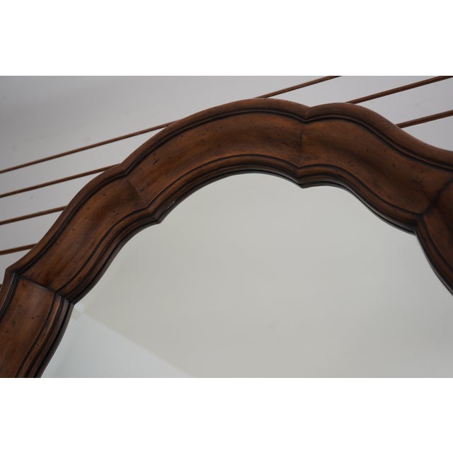 Traditional Labarge Deep Dish Scalloped Frame Mirror For Sale - Image 3 of 9