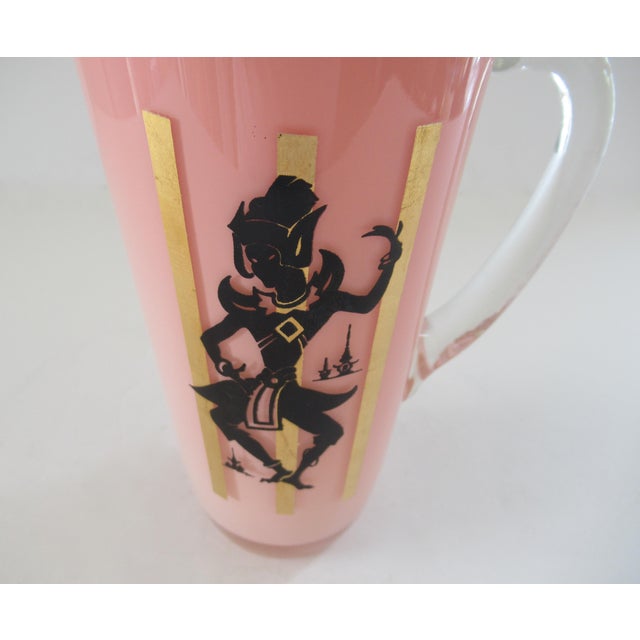 Vintage Pink Martini Pitcher MCM West Virginia Specialty Glass Co