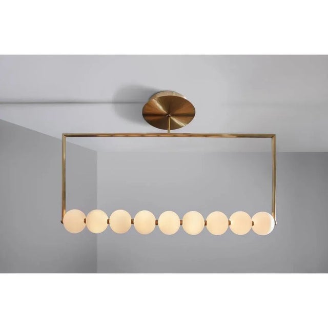 Broche De Perles Hanging Lamp by Ludovic Clément D’armont For Sale - Image 4 of 6