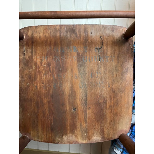 Early 20th Century Early 20th Century Ladderback Wooden Chair For Sale - Image 5 of 6