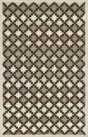 Erin Gates by Momeni Abbot Neutral Swedish Geo Wool Rug 2' X 3'