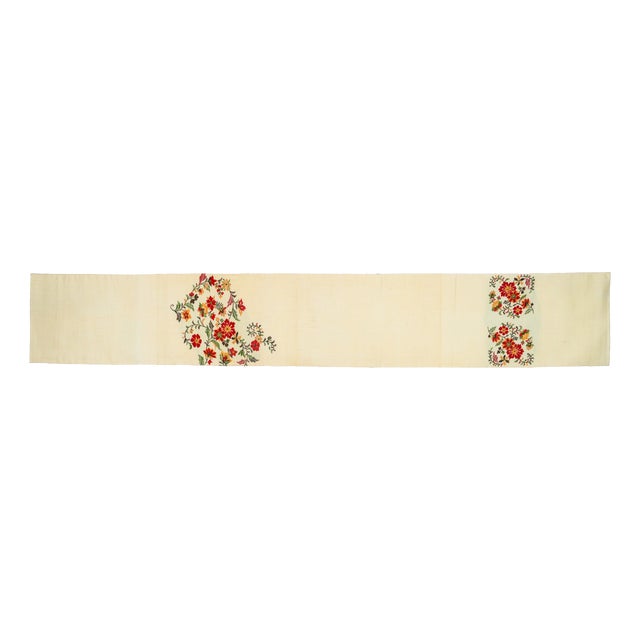 Japanese Ceremonial Silk Table Runner by Renaras For Sale