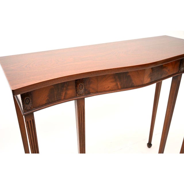 Brown Antique Edwardian Console Table, 1900s For Sale - Image 8 of 10