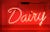 Vintage Pink Neon Dairy Sign in Hanging Lucite Box For Sale In Miami - Image 6 of 13