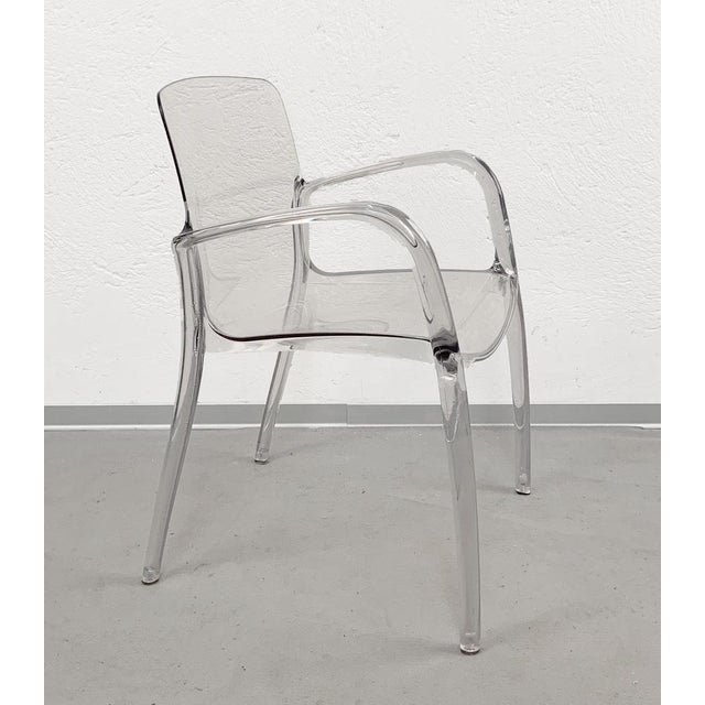 Italian Tiffany Armchair in Acrylic Glass by Marcello Ziliani for Casprini For Sale - Image 6 of 8