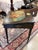 French Provincial Antique 19th Century French Chinoiserie Hand-Painted Black and Gilt Ladies Writing Desk For Sale - Image 3 of 12