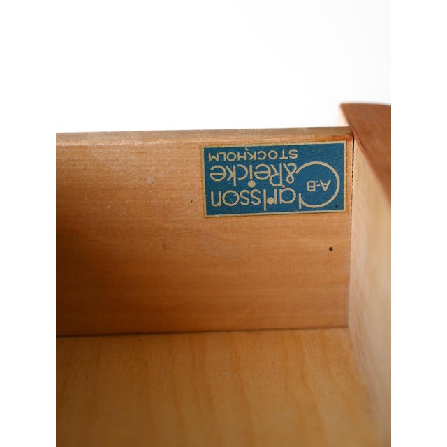 Wood Danish Mahogany and Birch Bedside Tables, Set of 2, 1950s For Sale - Image 7 of 9