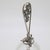 Vintage Italian Handmade Genuine Silver Bell With Decorated Glass and Silver Handle For Sale - Image 11 of 15