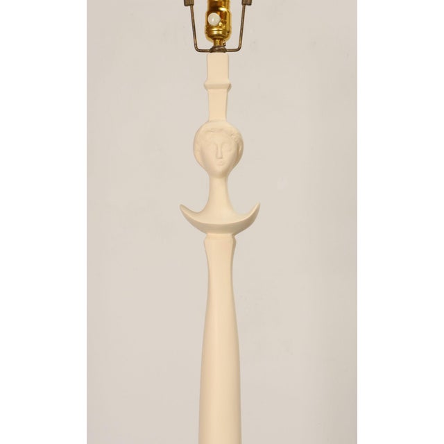 1970s Vintage Figural Resin ‘Tête De Femme’ Caryatid Floor Lamp After Giacometti For Sale - Image 5 of 18