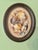Rustic Vintage 1960’s Coastal Sailors Valentine Shell Wall Art – Real Seashell Collage on Linen in Oval Wood Frame For Sale - Image 3 of 8
