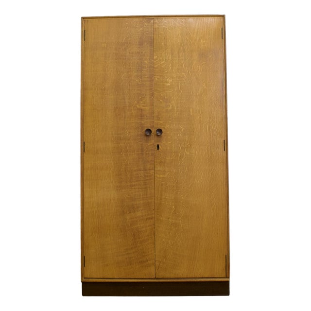 Vintage Oak Wardrobe from D M Letchworth, 1955 For Sale
