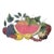 Vintage Painted Tole Metal Fruit Wall Sculpture For Sale
