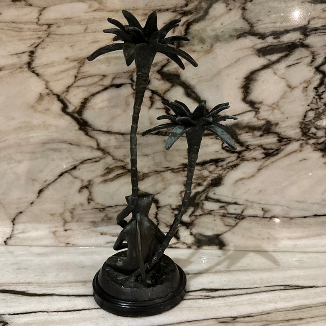 Brass Monkey Candleholder For Sale In Miami - Image 6 of 8