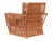 1990s Presidents Art Deco Stick Reed Rattan Nantucket Lounge Armchair For Sale In Los Angeles - Image 6 of 7