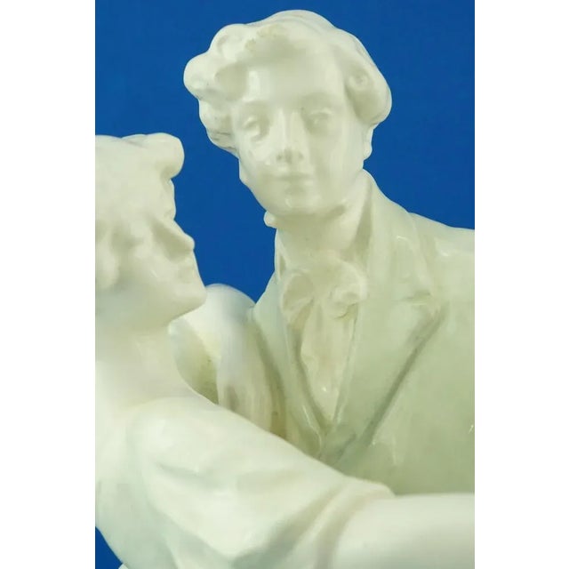 Large Art Nouveau Sculpture Depicting a Dancing Couple by E. Tell for Goldscheider, Austria, Early 1900s For Sale - Image 14 of 18
