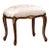 Italian Louis XV Vanity Stool With Gold Leaf Accents For Sale