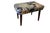 Danish Stool in Teak with the Linen Fabric Forest from Morris & Co, 1960s For Sale - Image 4 of 12