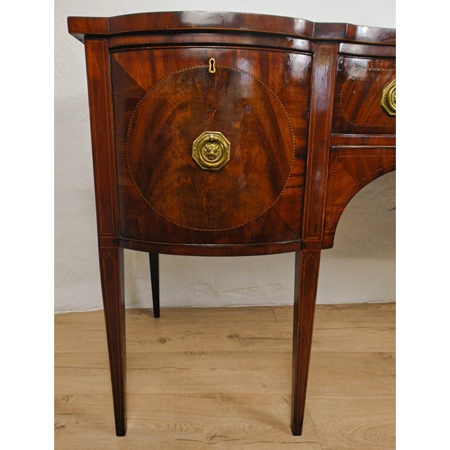 19th Century Antique English Georgian Sideboard in Mahogany, 1830 For Sale - Image 5 of 18