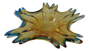 Sommerso Murano Glass Bowl, Italy, 1960s
