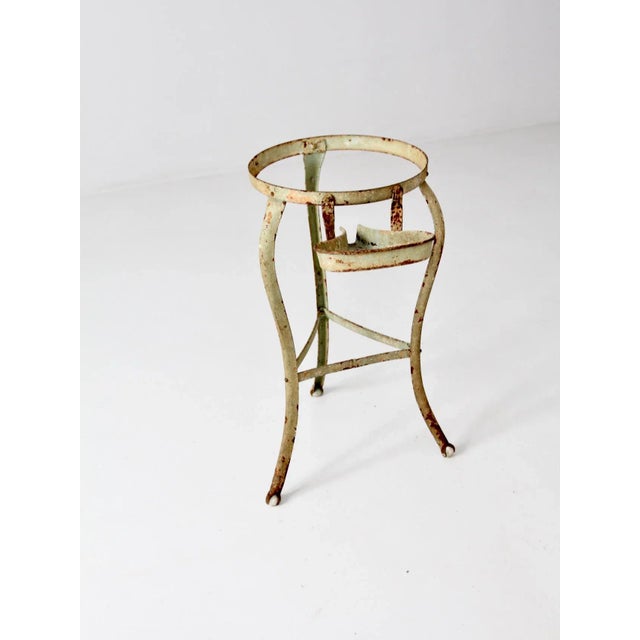 Victorian Antique Claw Foot Iron Stand For Sale - Image 3 of 13