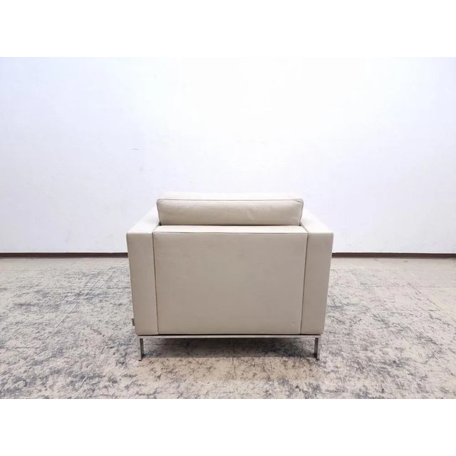 Modern German Grey 502 Chair in Leather from Walter Knoll For Sale - Image 3 of 13