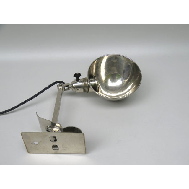 Silver Chromed Clamping Lamp from Hala, 1930s For Sale - Image 8 of 18