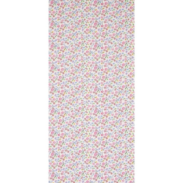 Happy Menocal’s multicolor microfloral wallpaper offers a fresh take on a traditional calico. With its charming, stylized...