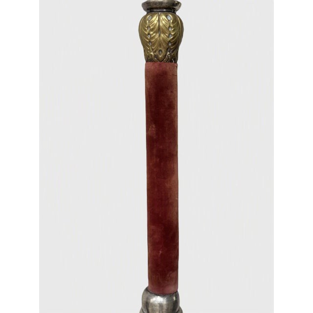 Monumental Reimagined Ecclesiastical Standard Incorporating an 18th Century Austrian Processional Finial For Sale - Image 4 of 13